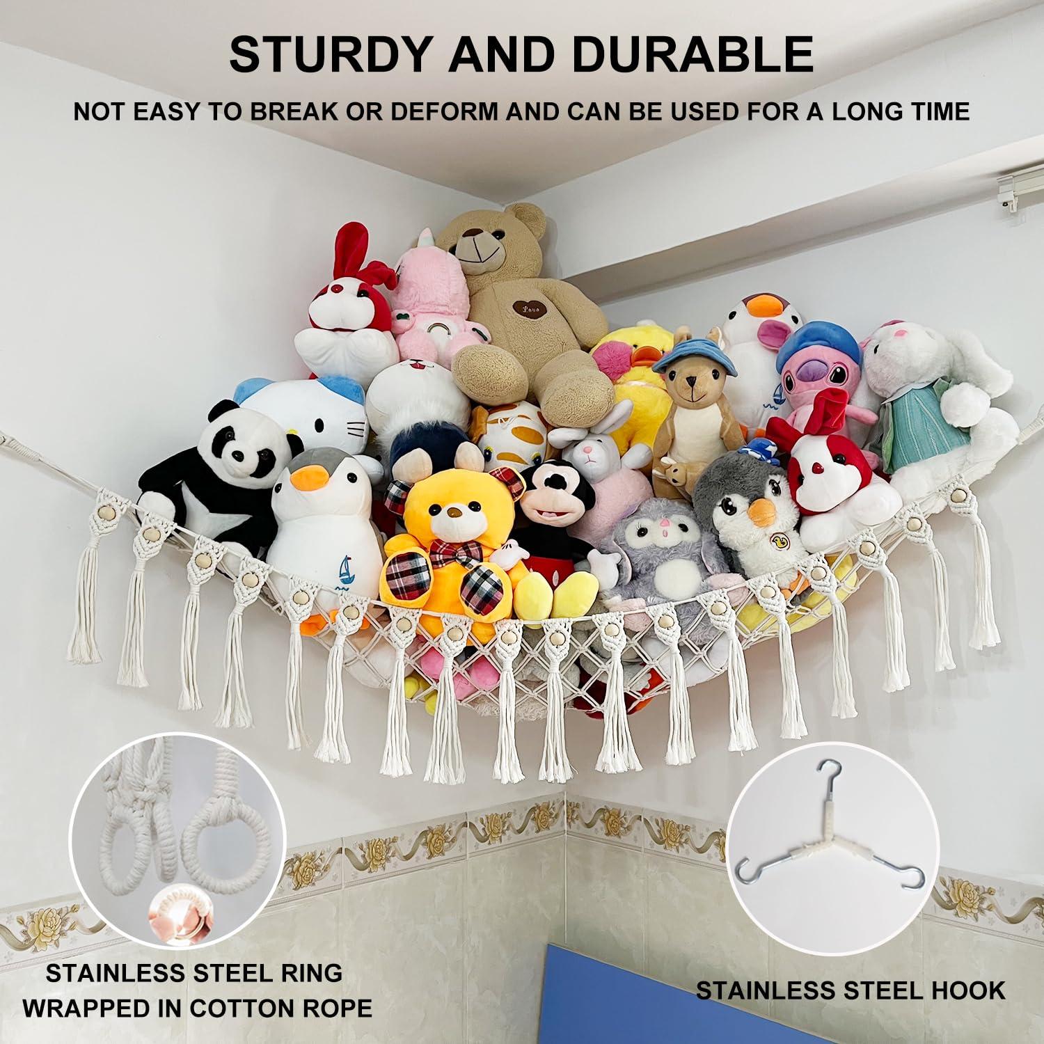 Hamaca Grande para Animales de Peluche Badigo 145x119cm Boho