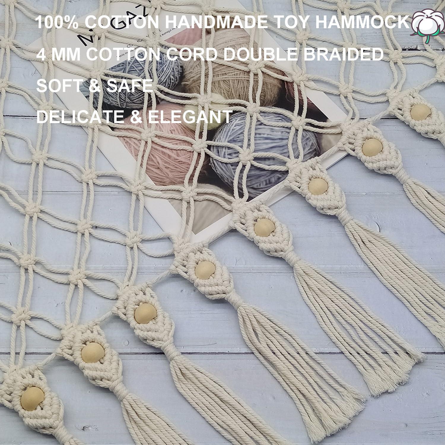 Hamaca Grande para Animales de Peluche Badigo 145x119cm Boho