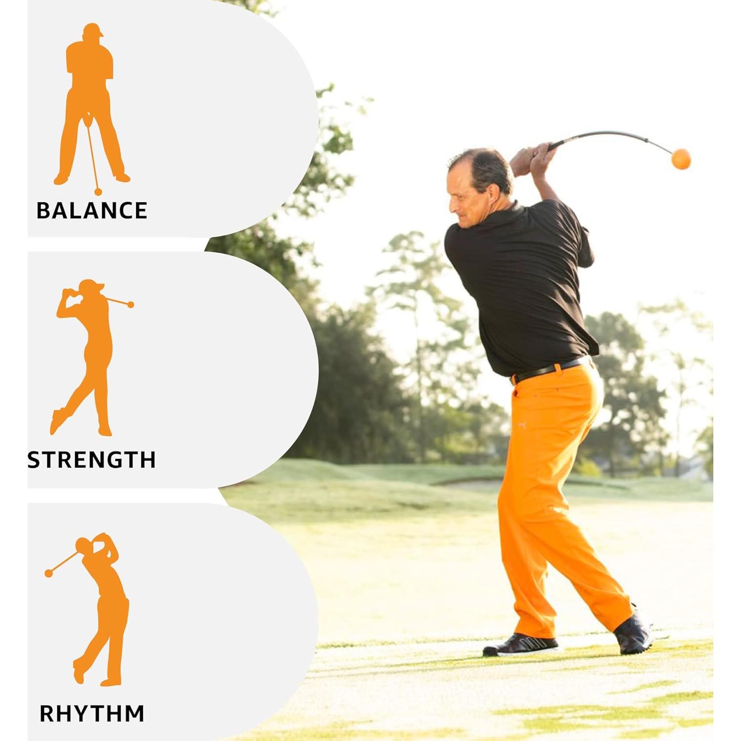Entrenador de Swing de Golf Orange Whip Mediano 110 cm