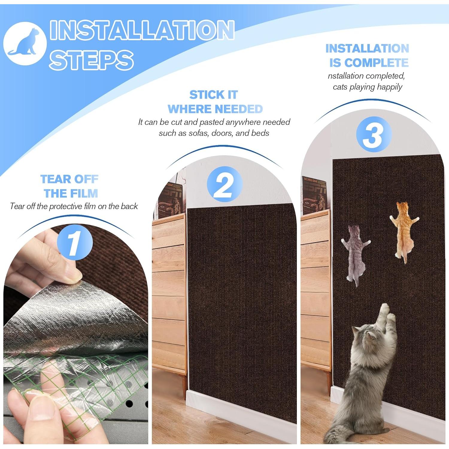 Alfombra Rascadora para Gatos Hriiiiya 5Pack 100x40cm