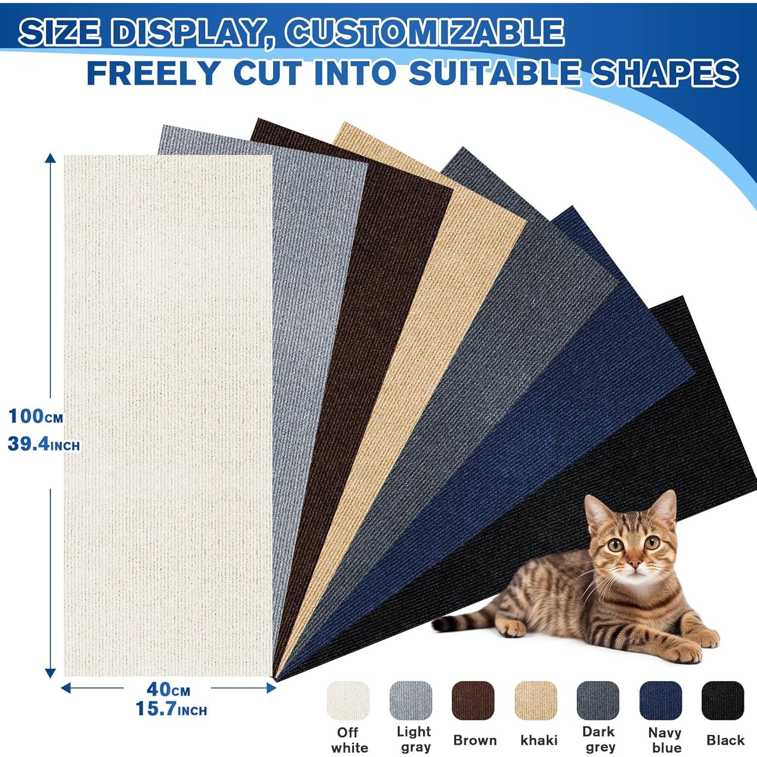 Alfombra Rascadora para Gatos Hriiiiya 5Pack 100x40cm