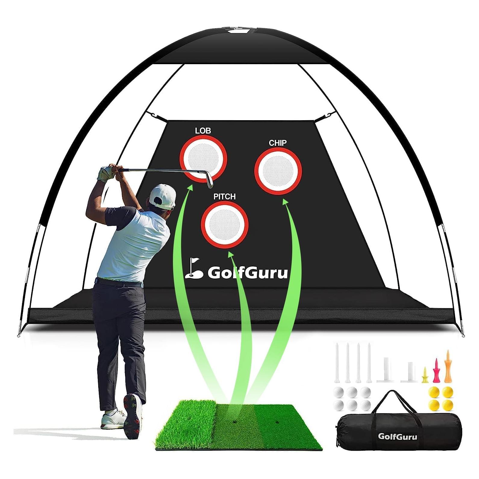 Red de Golf Todo en Uno Golfguru GN-HP-3MB-S 3,05x2,13m