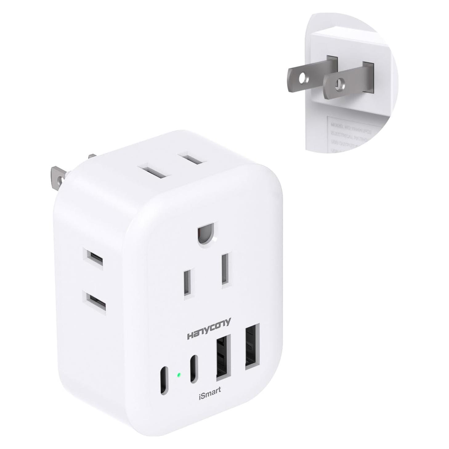Adaptador de Enchufe HANYCONY Tipo A a Japón con 4 USB