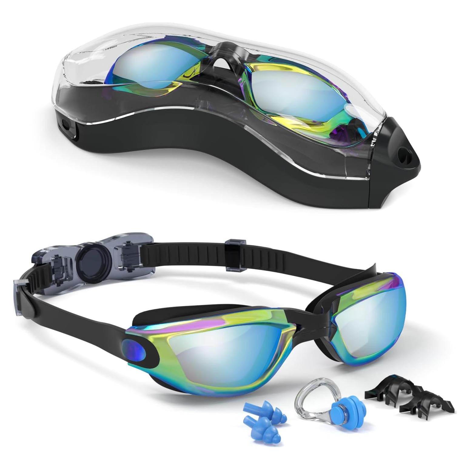 Gafas de natación Hurdilen para niños 3-15 años con clip y tapones