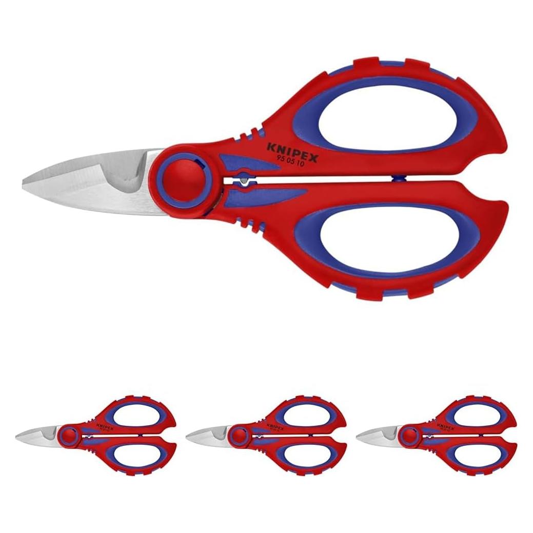 Tijeras de Electricista KNIPEX 950510SBA - Paquete de 4, 15.88 cm