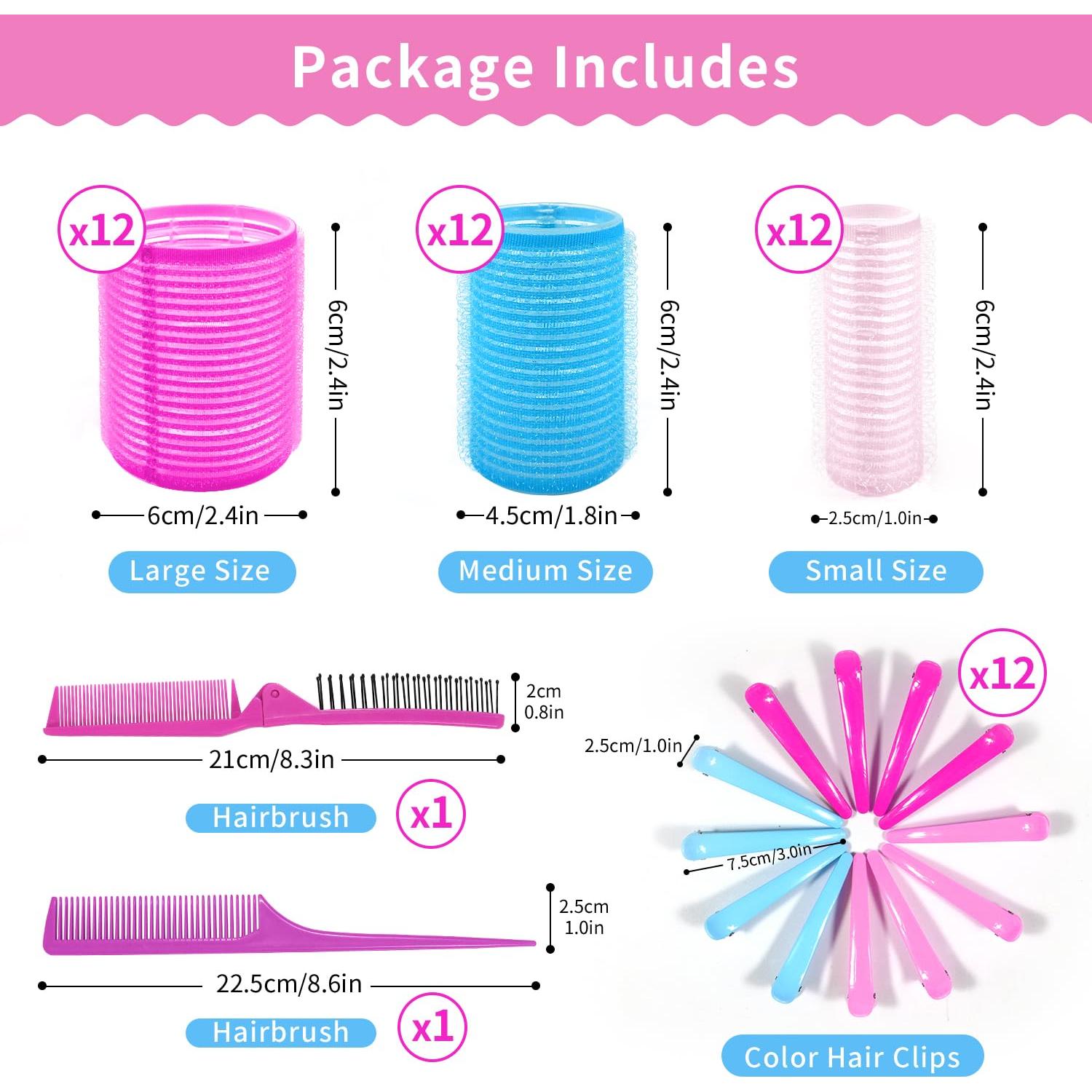 Juego de Rulos de Velcro 50PCS - Mis Cosas Novedosas