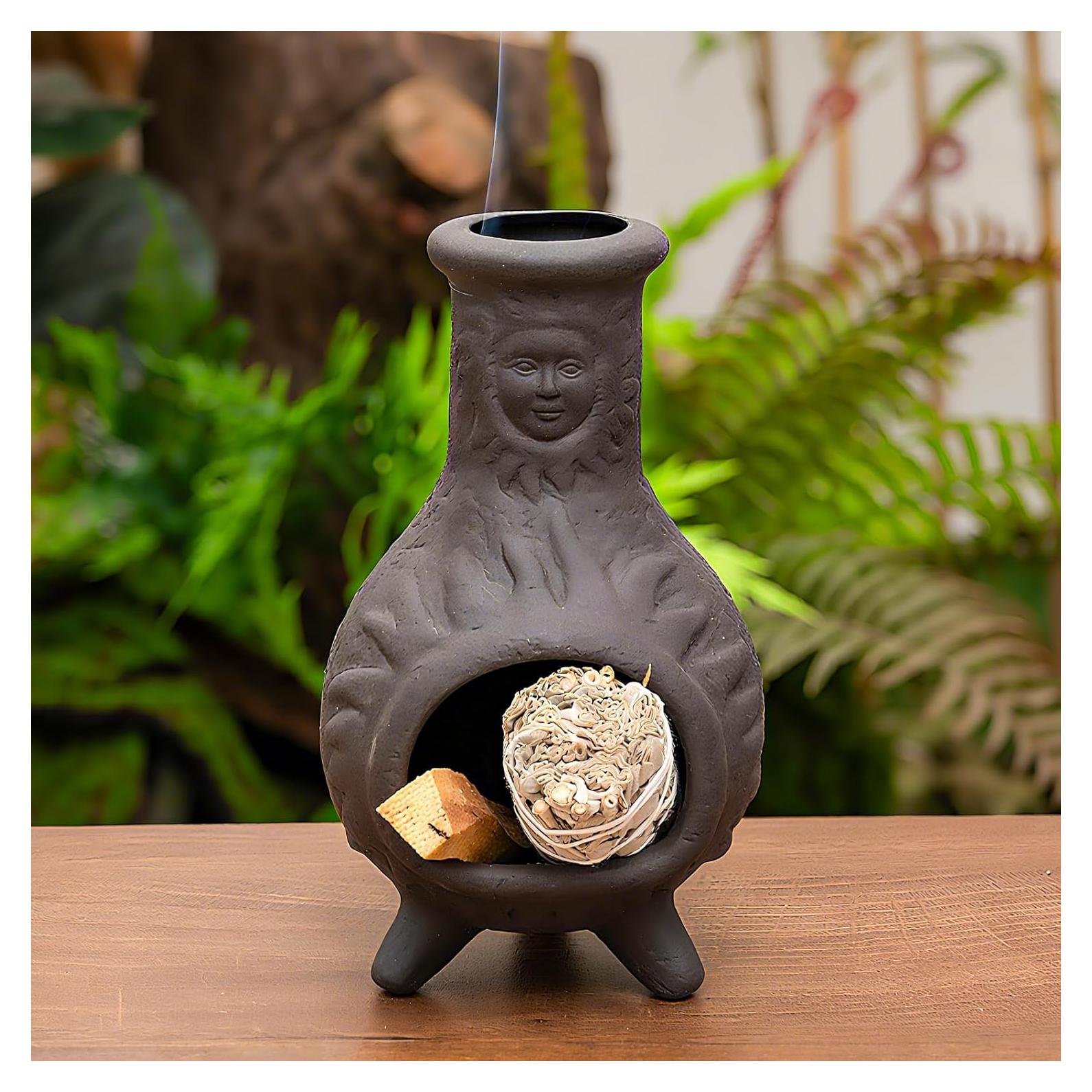 Soporte de Palo Santo MOUGIGI con Cara de Sol - Terracota