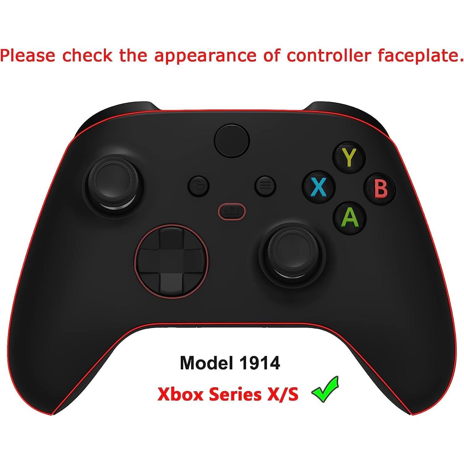 Paneles laterales de goma eXtremeRate para Xbox Series X/S - Negro