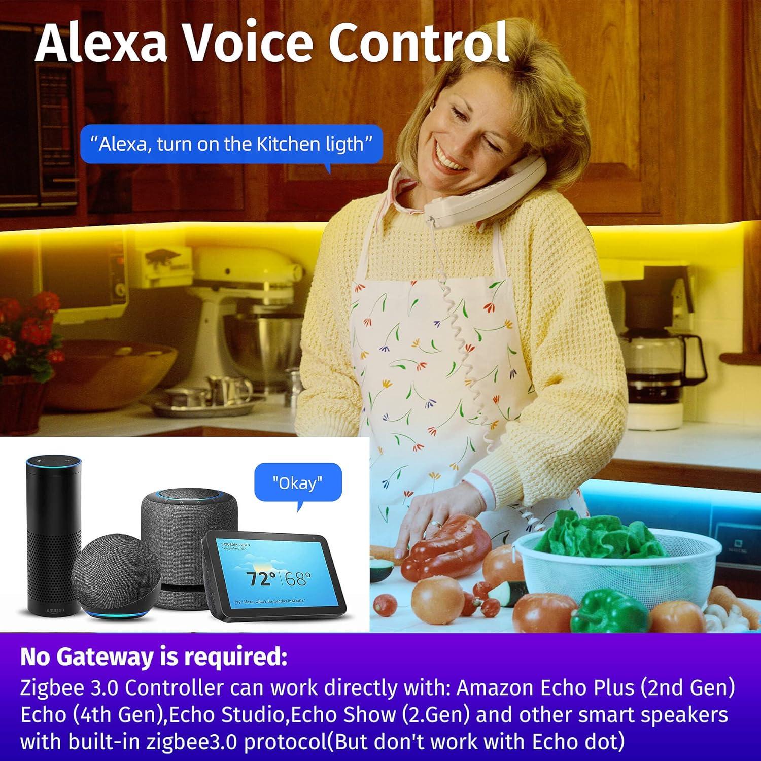 Controlador LED Inteligente GIDEALED ZC05M 2 Salidas RGB ZigBee