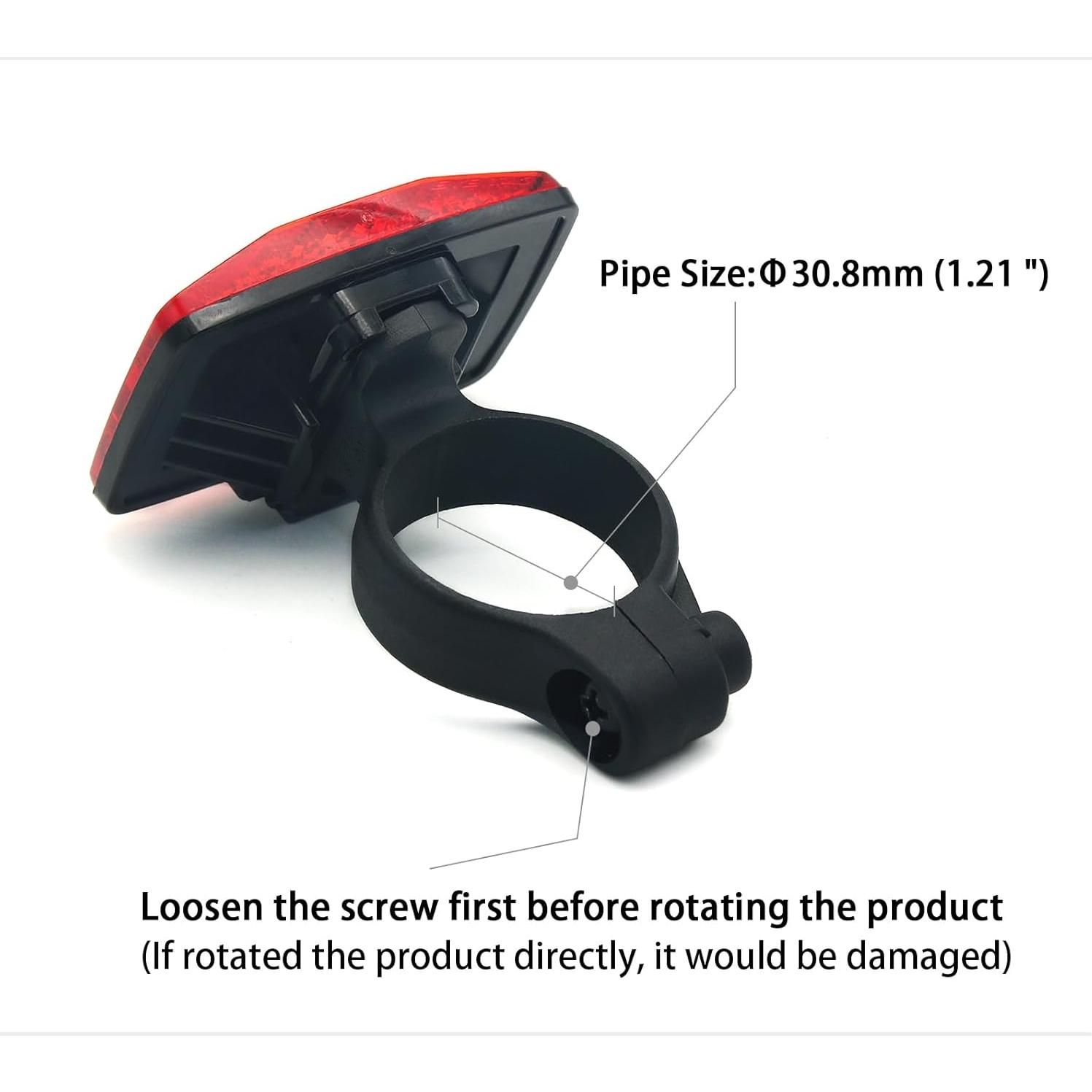 Reflector de Bicicleta DEMYPROX Rojo Trasero 3.10-3.18 cm