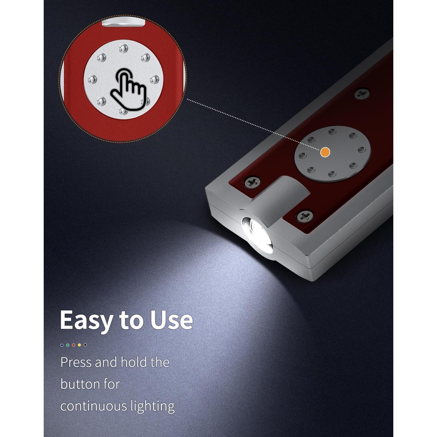 Paquete de 10 Linternas LED de Llave Uniclife Mini 12 Lúmenes