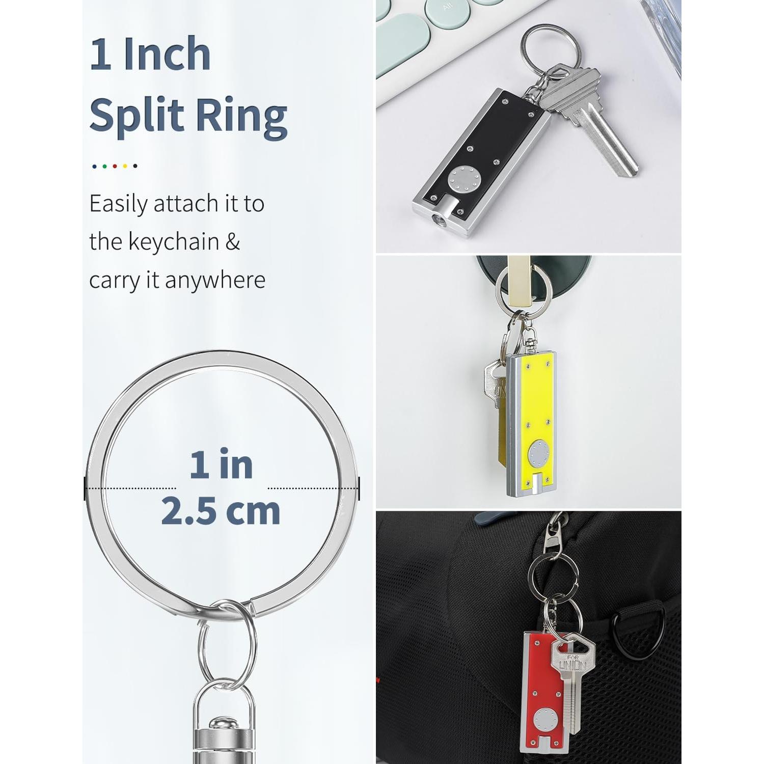 Paquete de 10 Linternas LED de Llave Uniclife Mini 12 Lúmenes