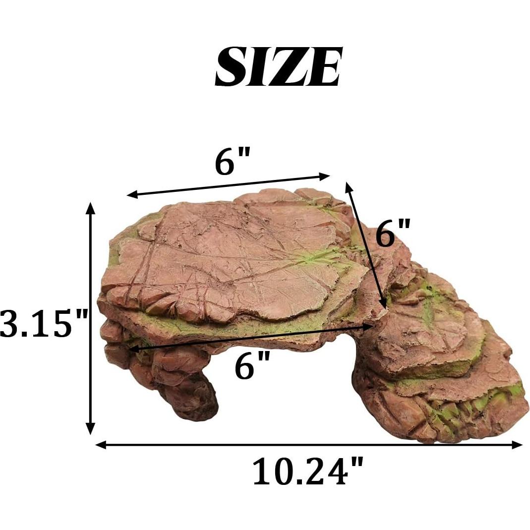 Plataforma Rectangular para Acuario de Tortugas TIHOOD 24x13.5 cm