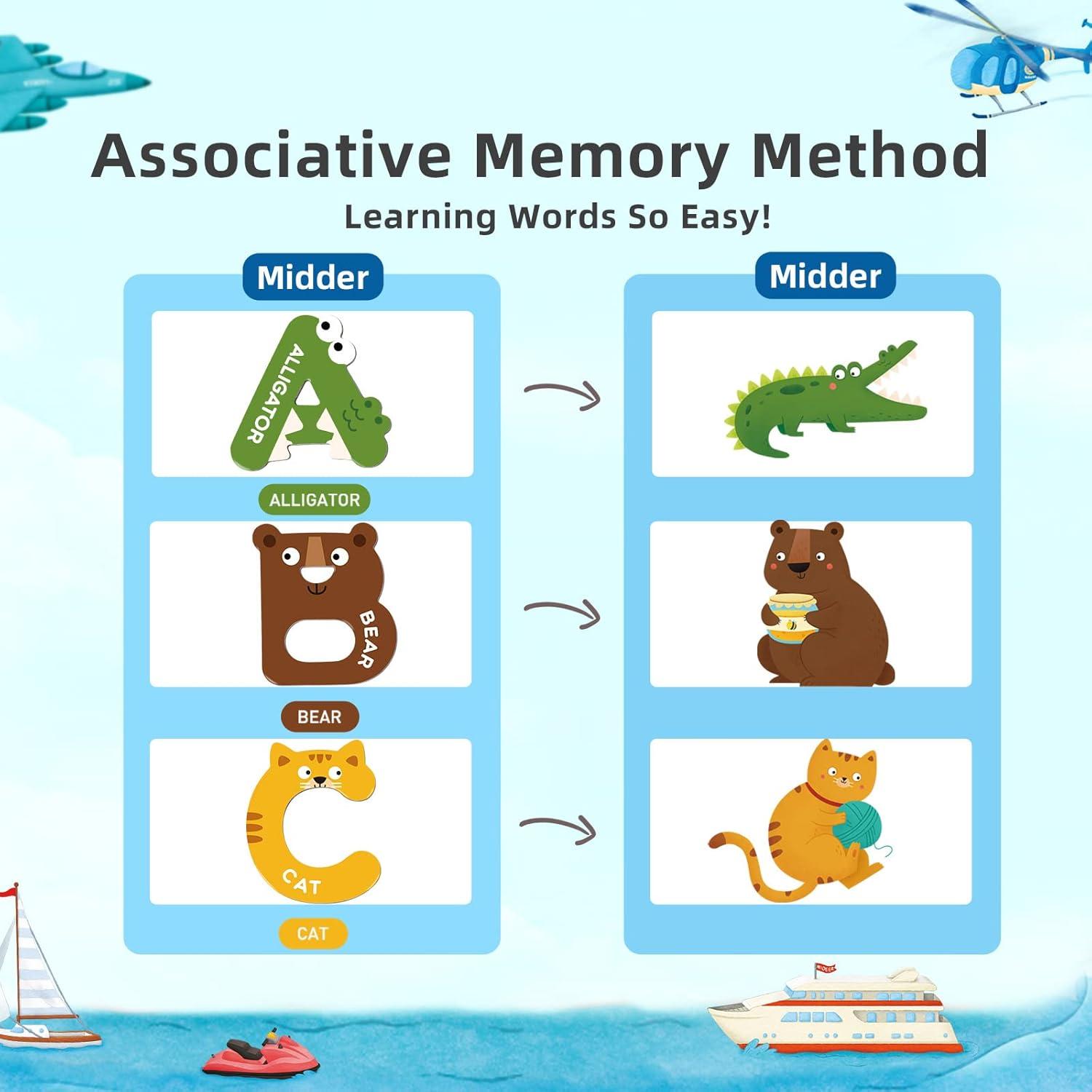 Letras Magnéticas Grandes Mideer - Imán ABC para Niños