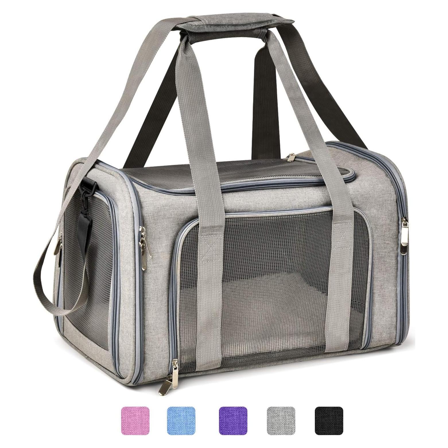 Transportadora de Mascotas Henkelion Gris 43.2x27.9x27.9cm