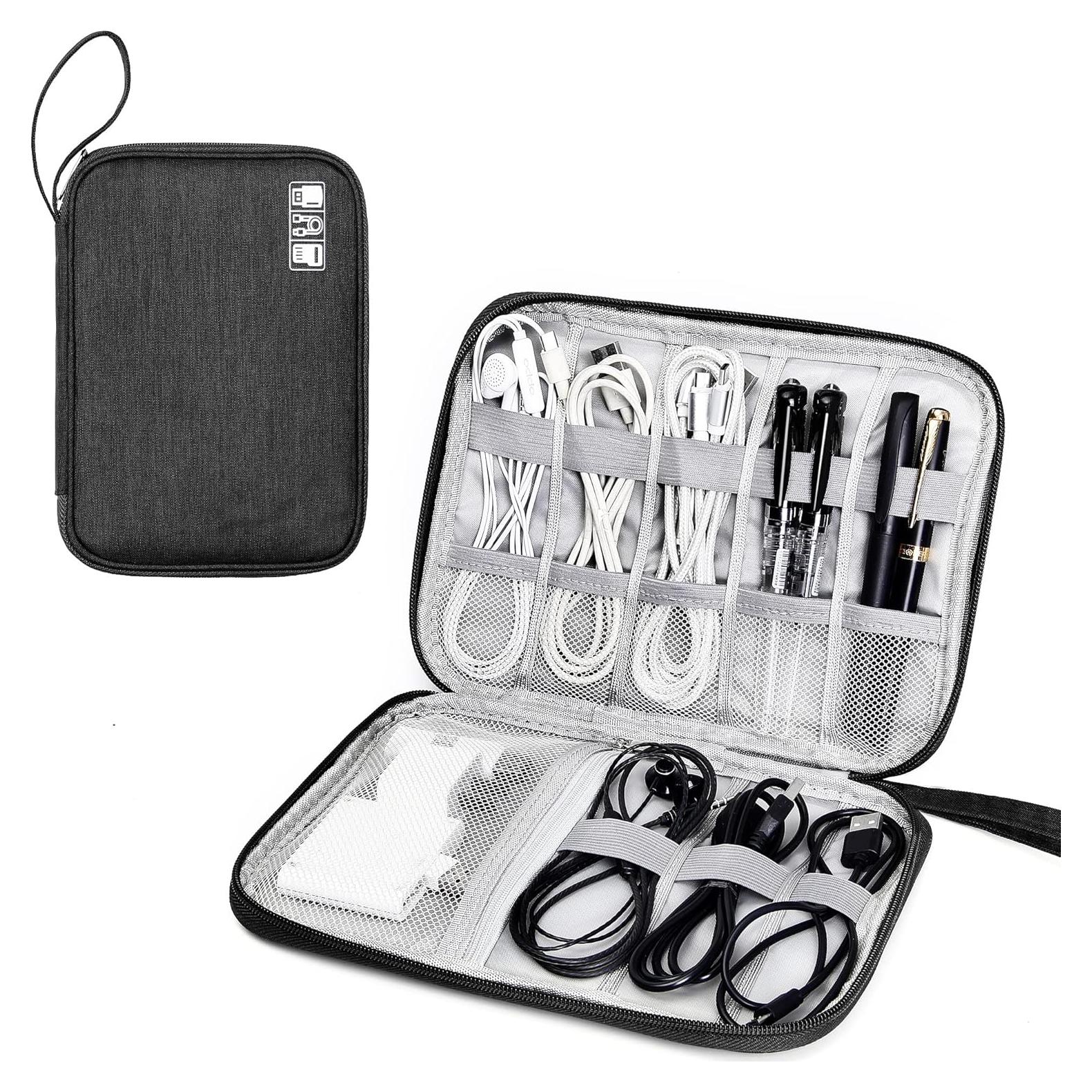 Organizador de Electrónicos de Viaje SELLYFELLY Negro 24.9x19.0 cm