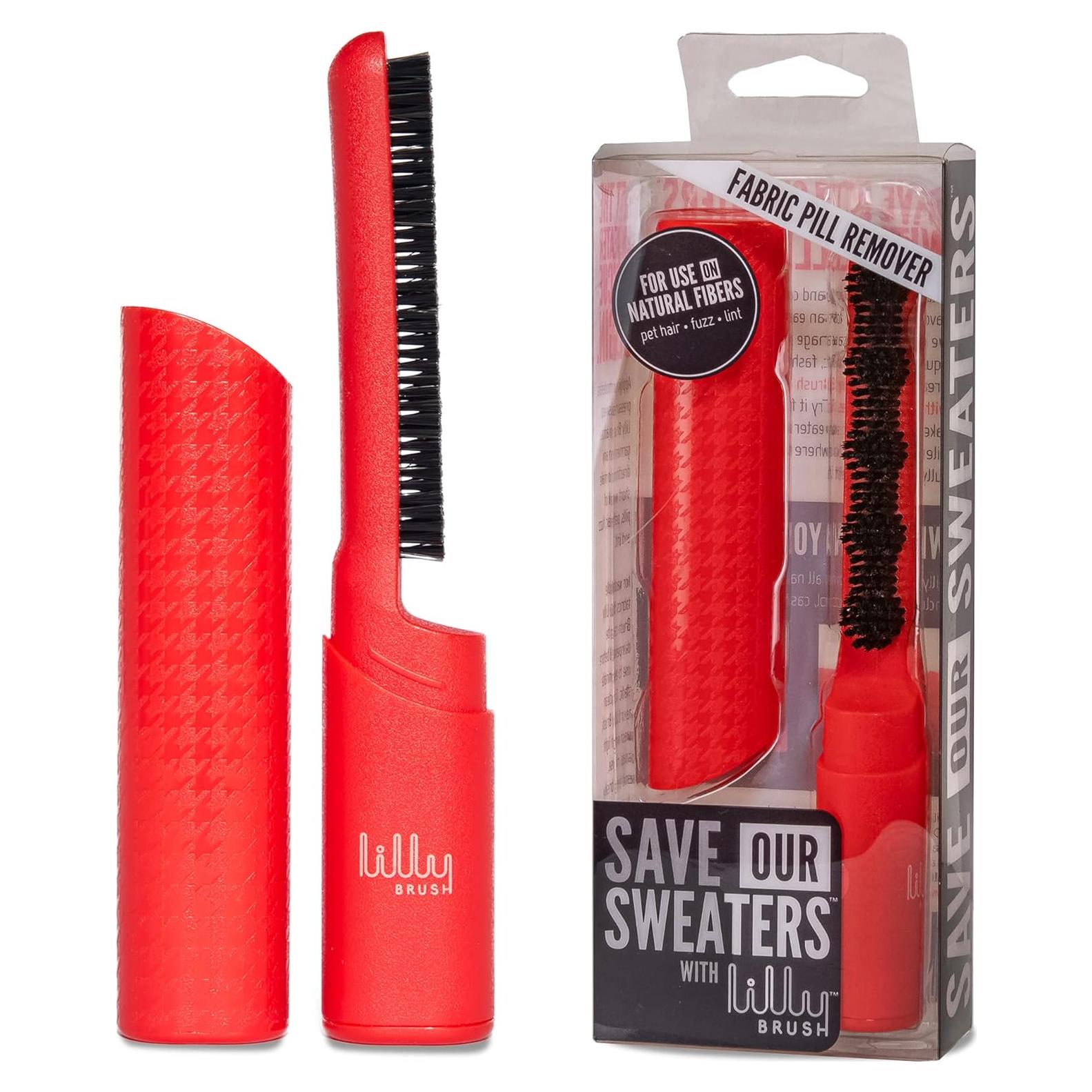 Lilly Brush Save Our Sweaters Cepillo Removedor de Pelusas Rojo