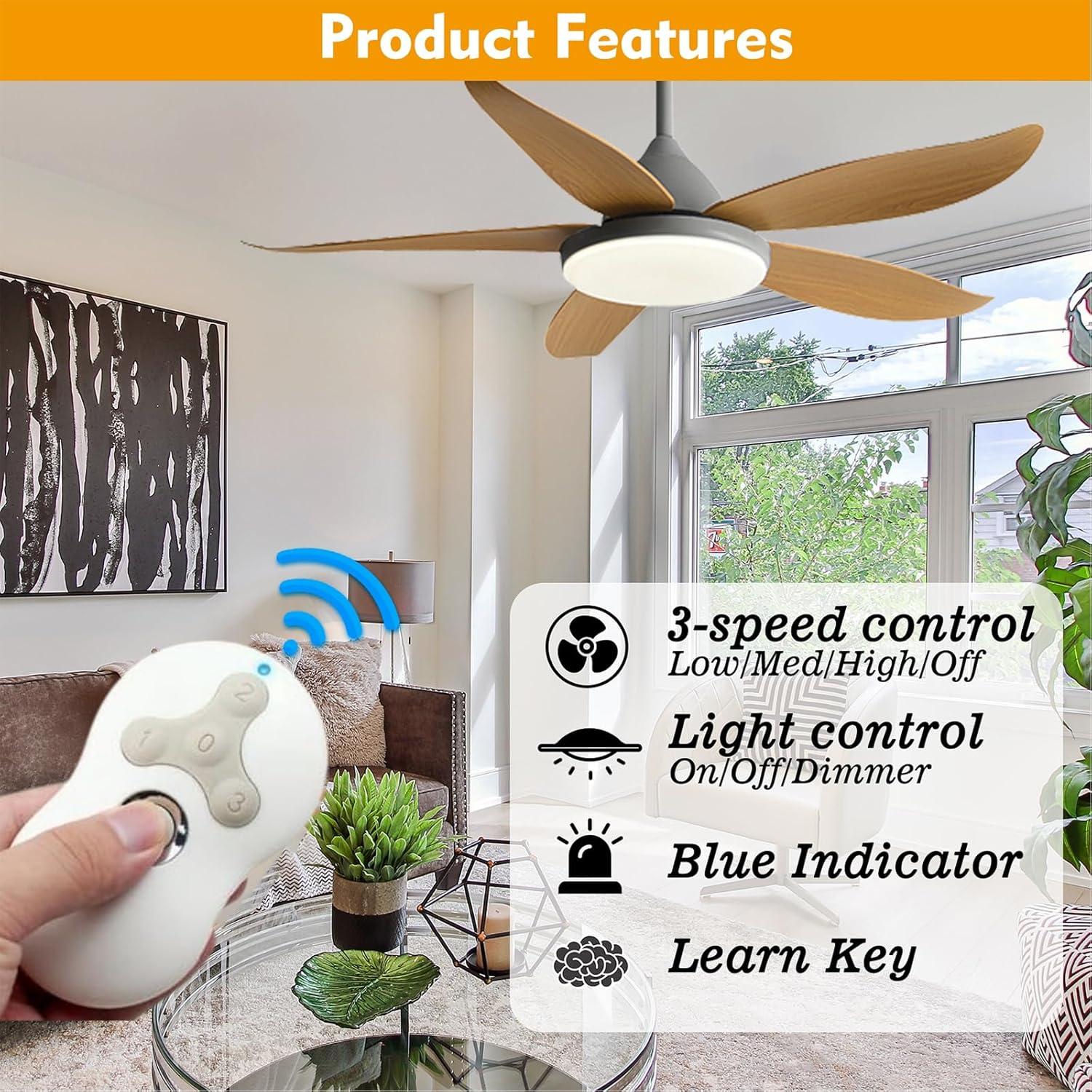 Control Remoto Universal para Ventilador de Techo Breeze Bay RC-5T