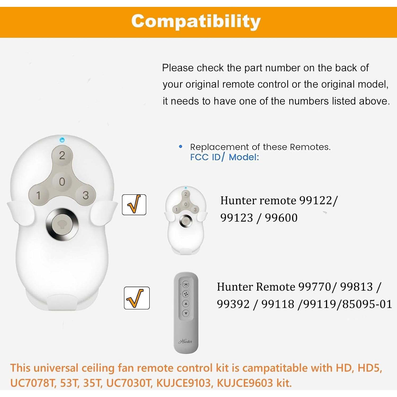 Control Remoto Universal para Ventilador de Techo Breeze Bay RC-5T