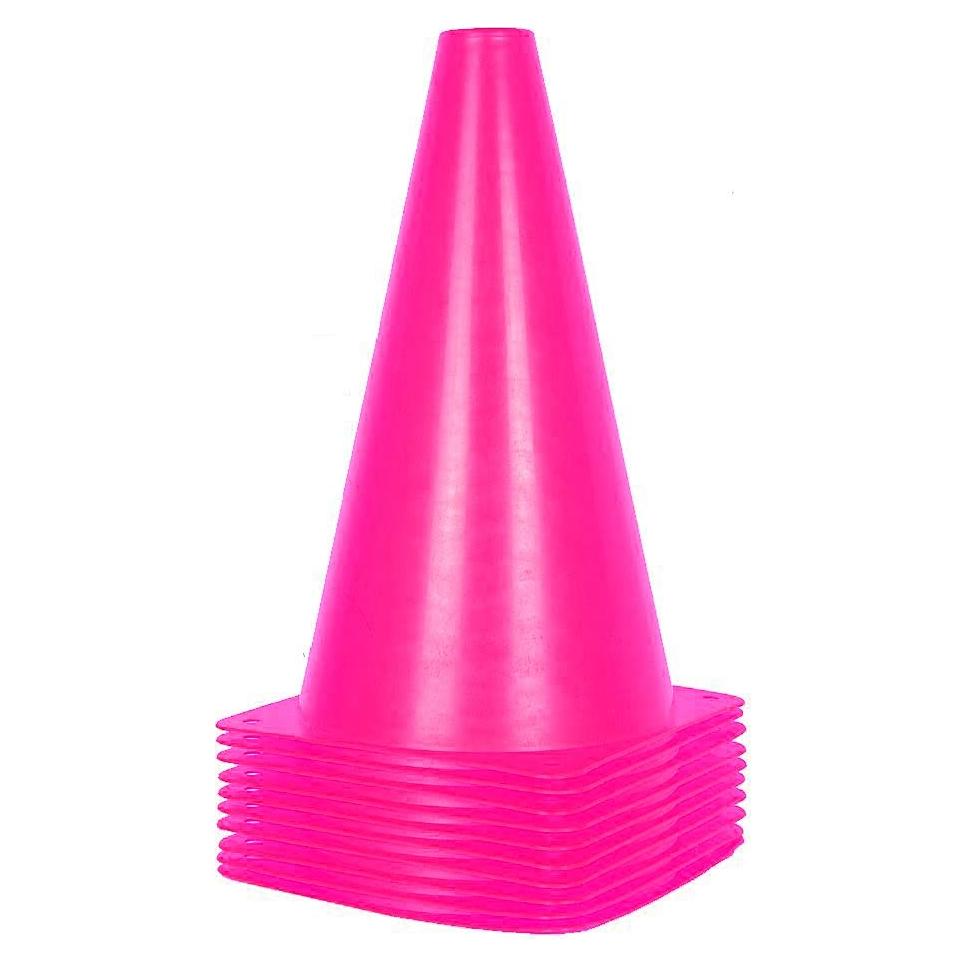 Conos de Entrenamiento Alyoen Rosa 22.86 cm - Paquete de 10