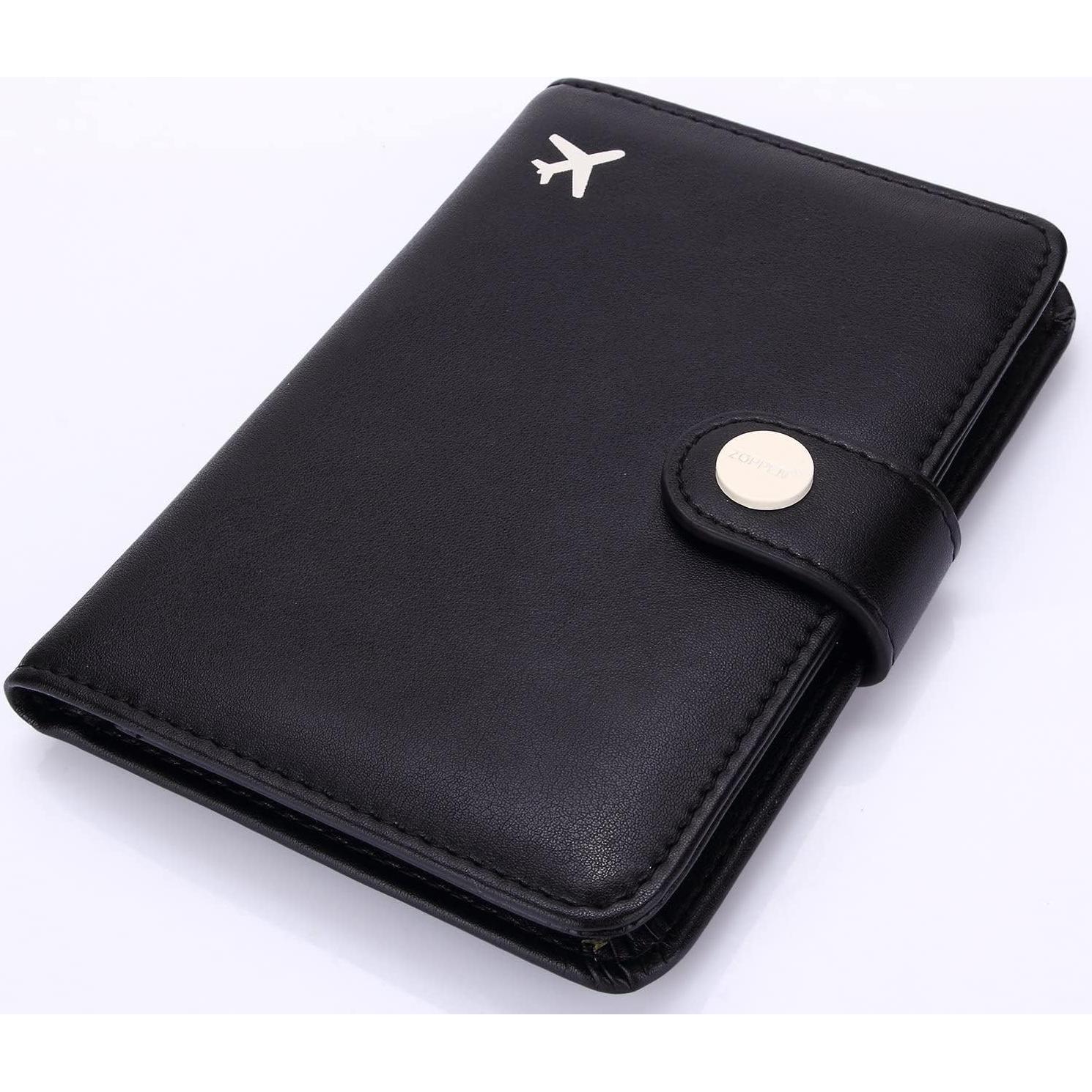 Funda de Pasaporte Zoppen con Bloqueo RFID - Negro