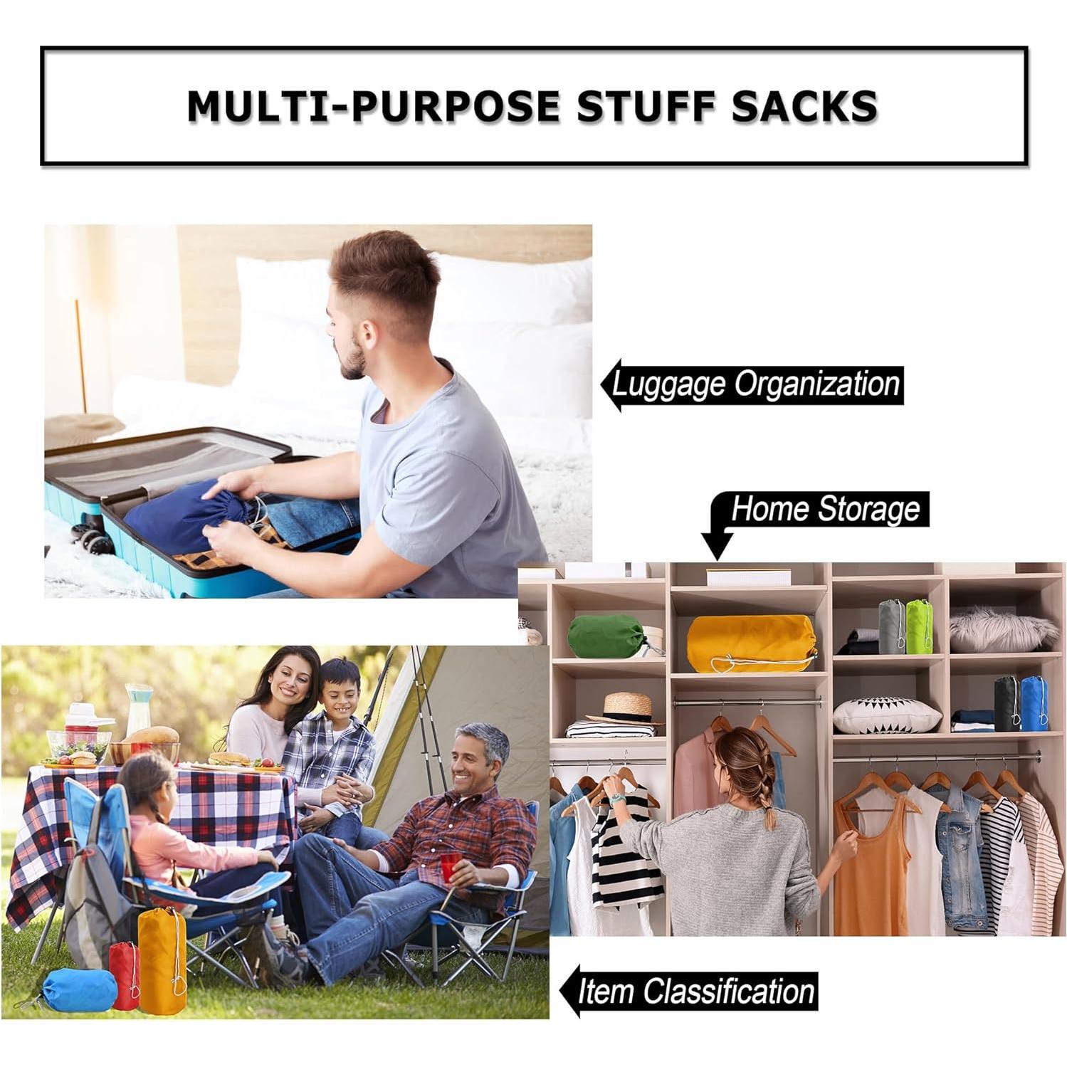 BeeGreen Bolsa de Cierre con Cordón 5 Piezas Multi-Tamaño