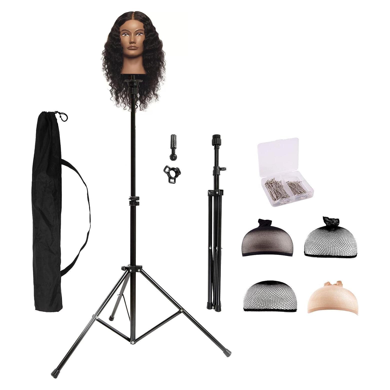 Soporte de Trípode para Pelucas HYOUJIN Ajustable 90-133 cm Negro