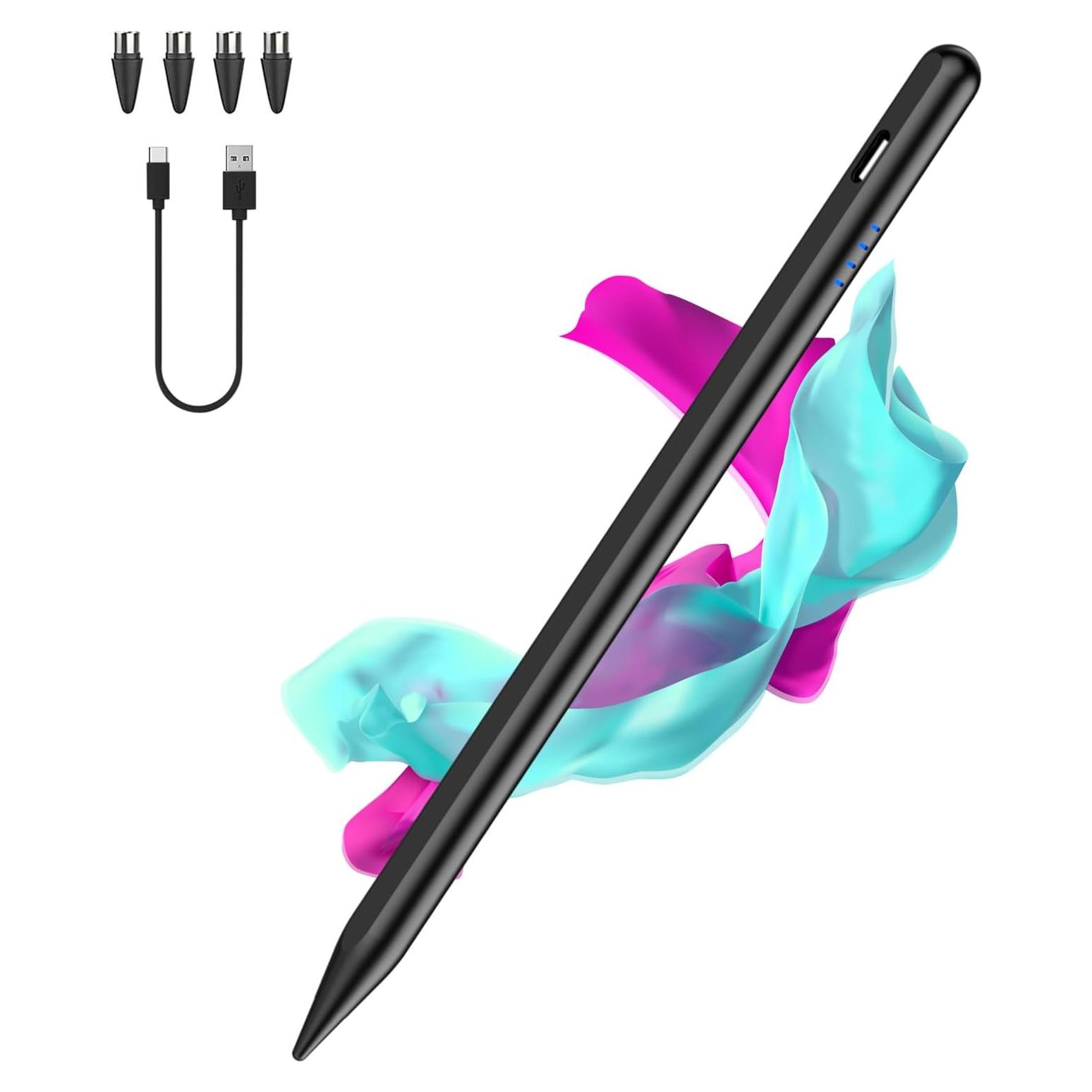 Lápiz Stylus Luntak para Pantalla Táctil - Negro, 4 Puntas POM