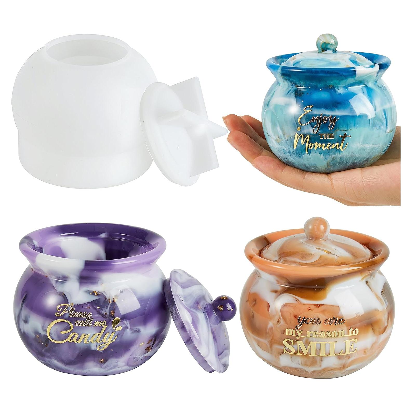 Moldes de Silicona ISSEVE para Tarros de Resina con Tapa