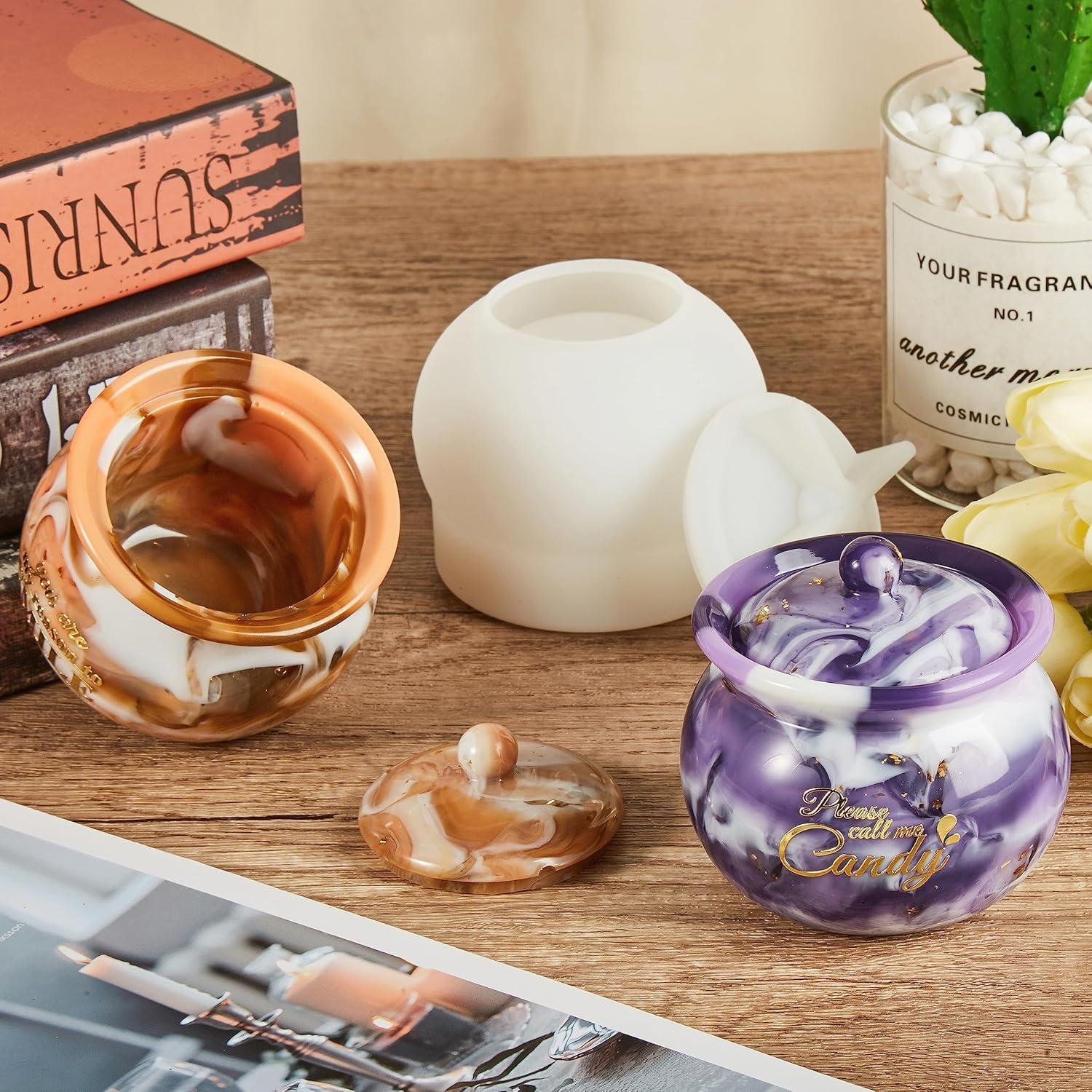 Moldes de Silicona ISSEVE para Tarros de Resina con Tapa