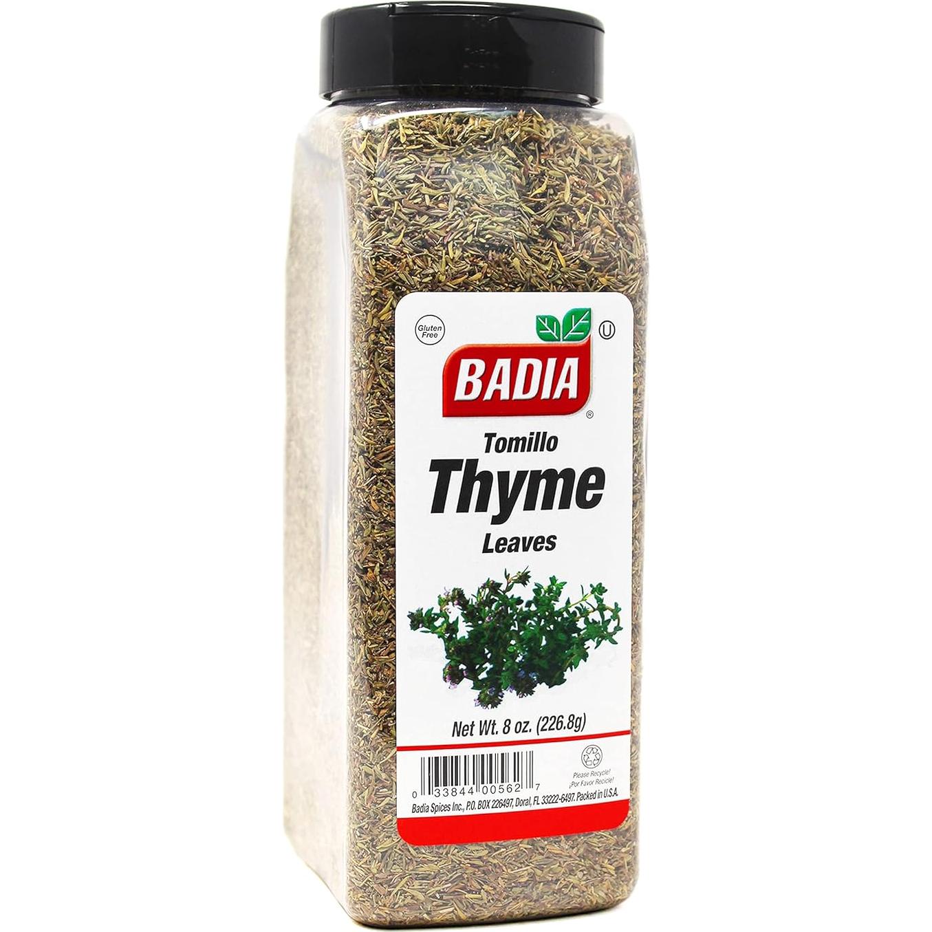Hojas de Tomillo Secas Badia 227g - Paquete de 6