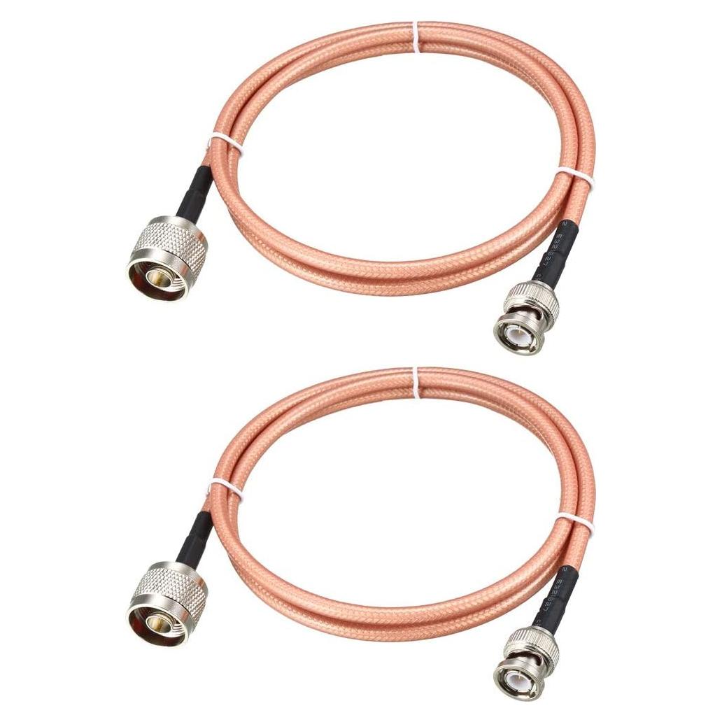 Cable Coaxial RG-142 uxcell Macho N a Macho BNC 90cm
