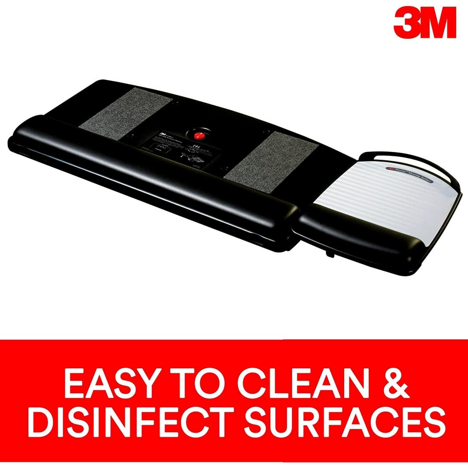 Bandeja de Teclado 3M AKT80LE Ajustable con Reposamuñecas de Gel