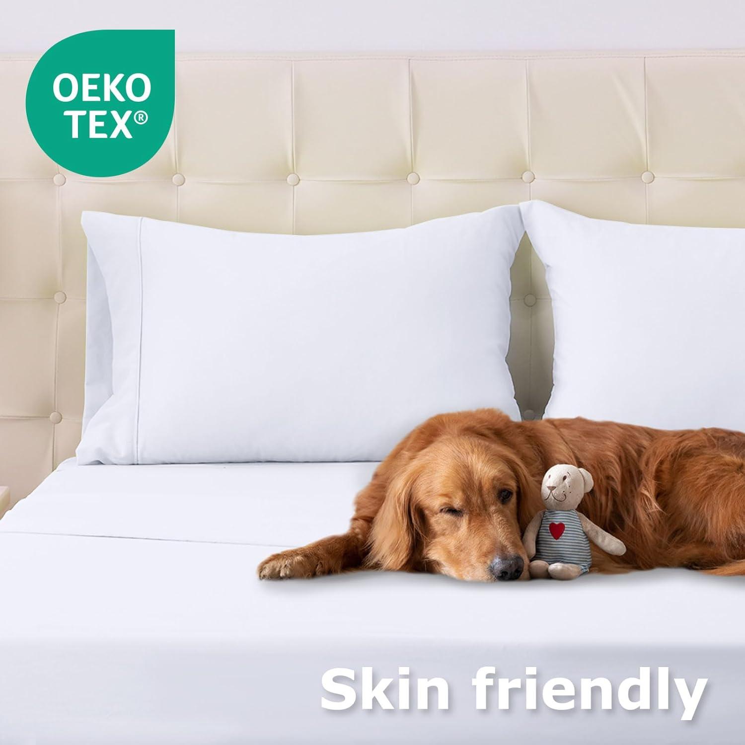 Juego de Sábanas Individual Homilay Microfibra 3 Piezas Blanco