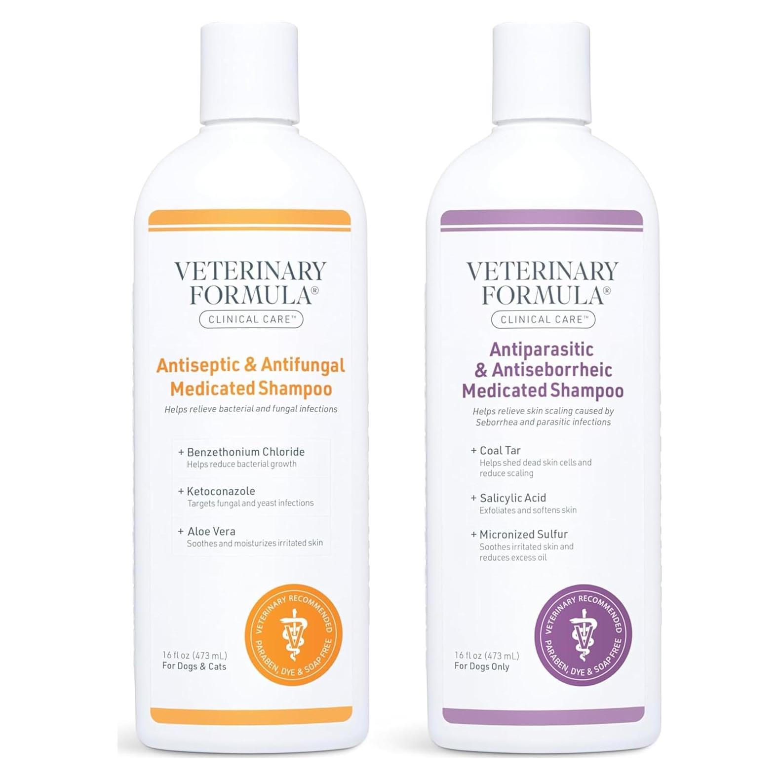 Champú Medicado Antiparasitario y Antifúngico Veterinary Formula 16oz