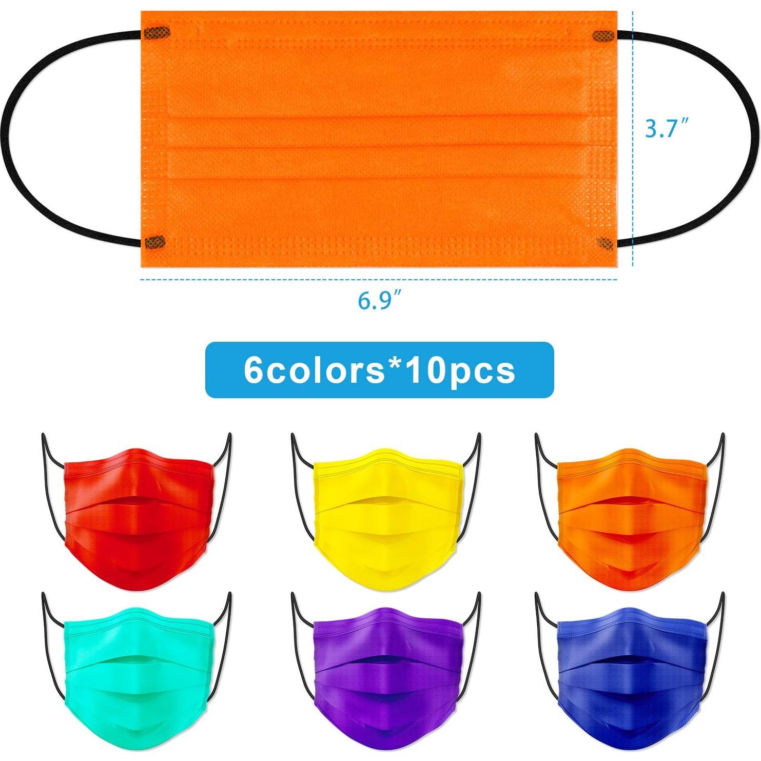 Mascarillas Desechables 60PCS 4 Capas Tomorotec Adultos