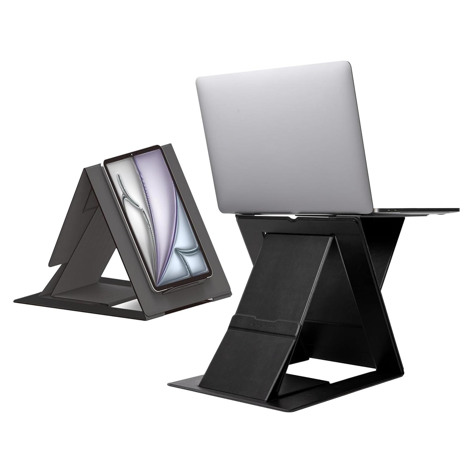 Soporte Plegable para Laptop MOFT Negro Ergonómico 31.5x27.4 cm