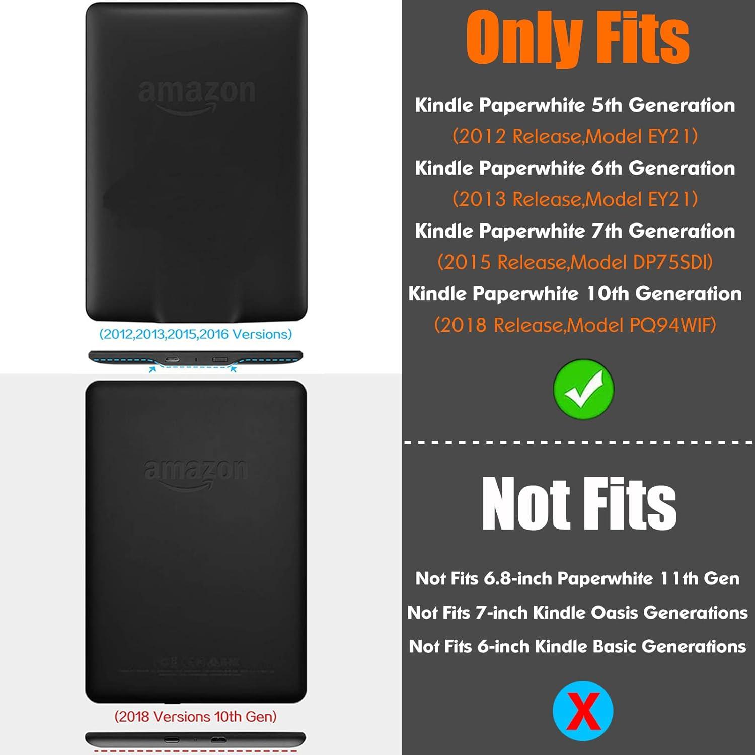 Funda Soporte BOZHUORUI para Kindle Paperwhite 6" - Flor de Albaricoque