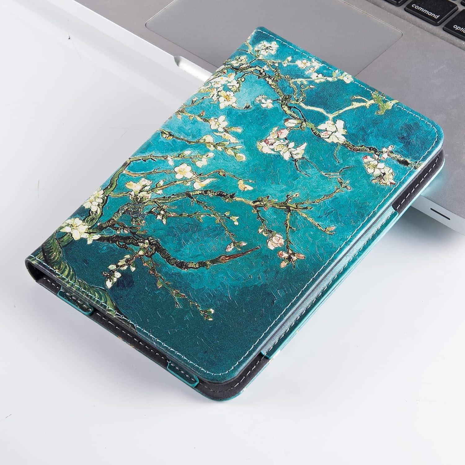 Funda Soporte BOZHUORUI para Kindle Paperwhite 6" - Flor de Albaricoque