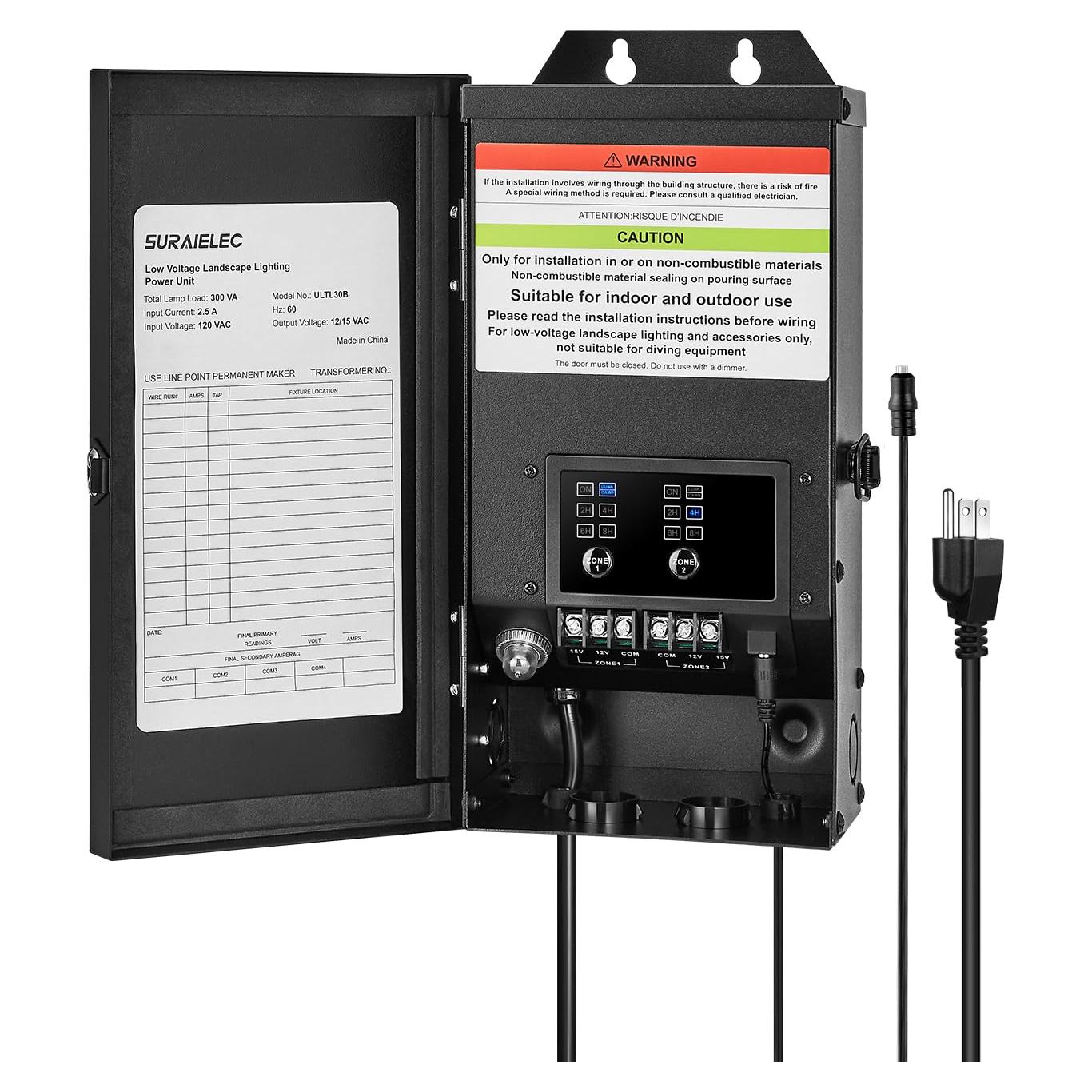 Transformador de Baja Tensión SURAIELEC 300W con 2 Salidas