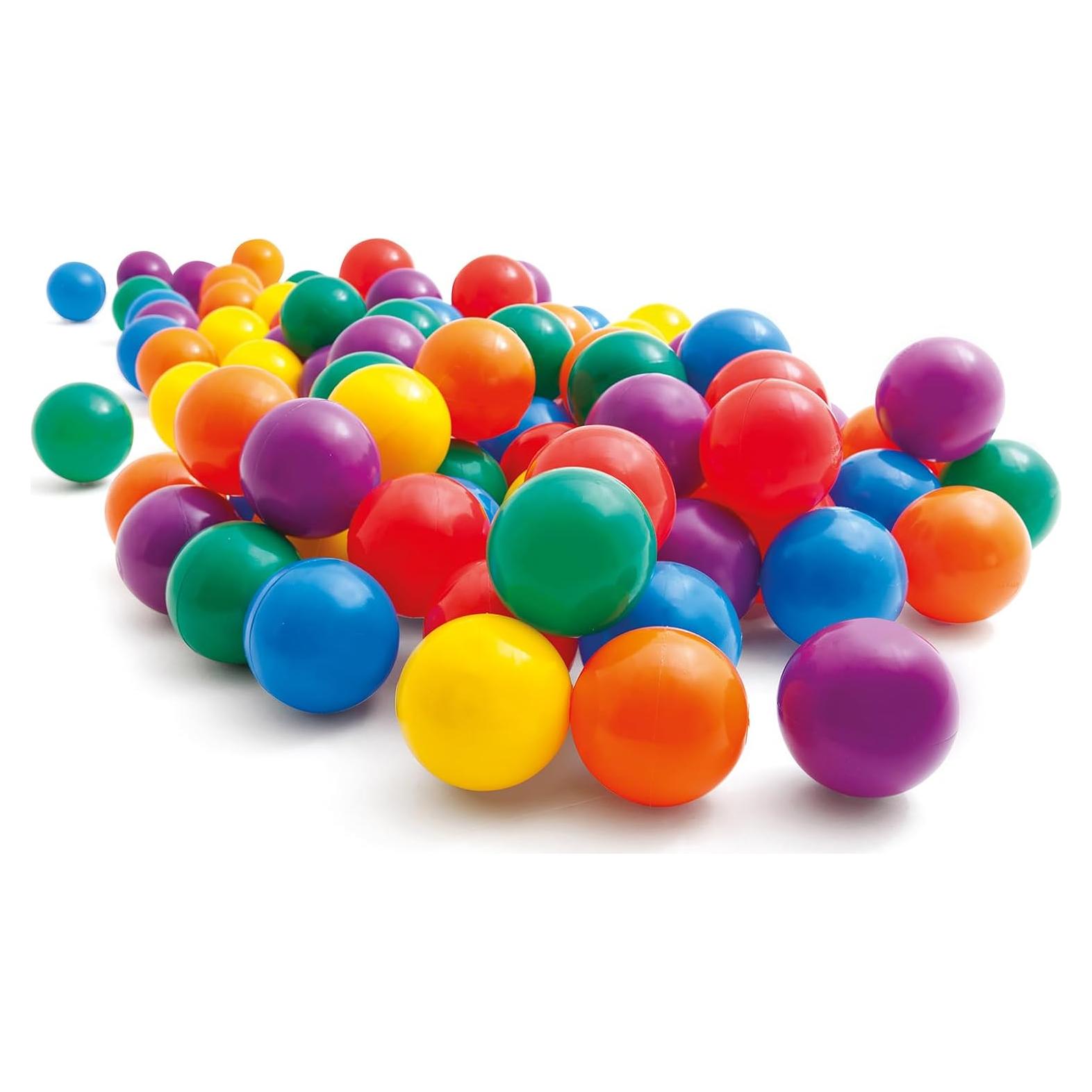 Conjunto de 100 Pelotas de Colores Intex Fun Ballz