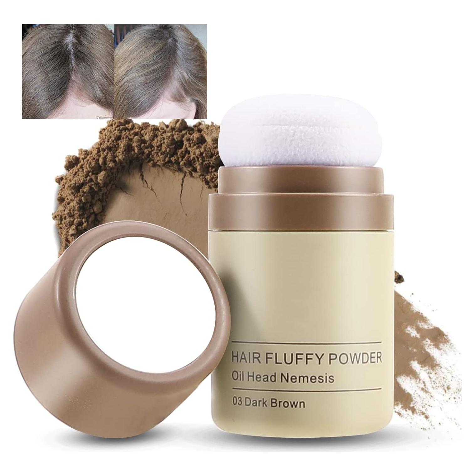 Polvo para Retoque de Raíces Boobeen - Color Marrón, 60g