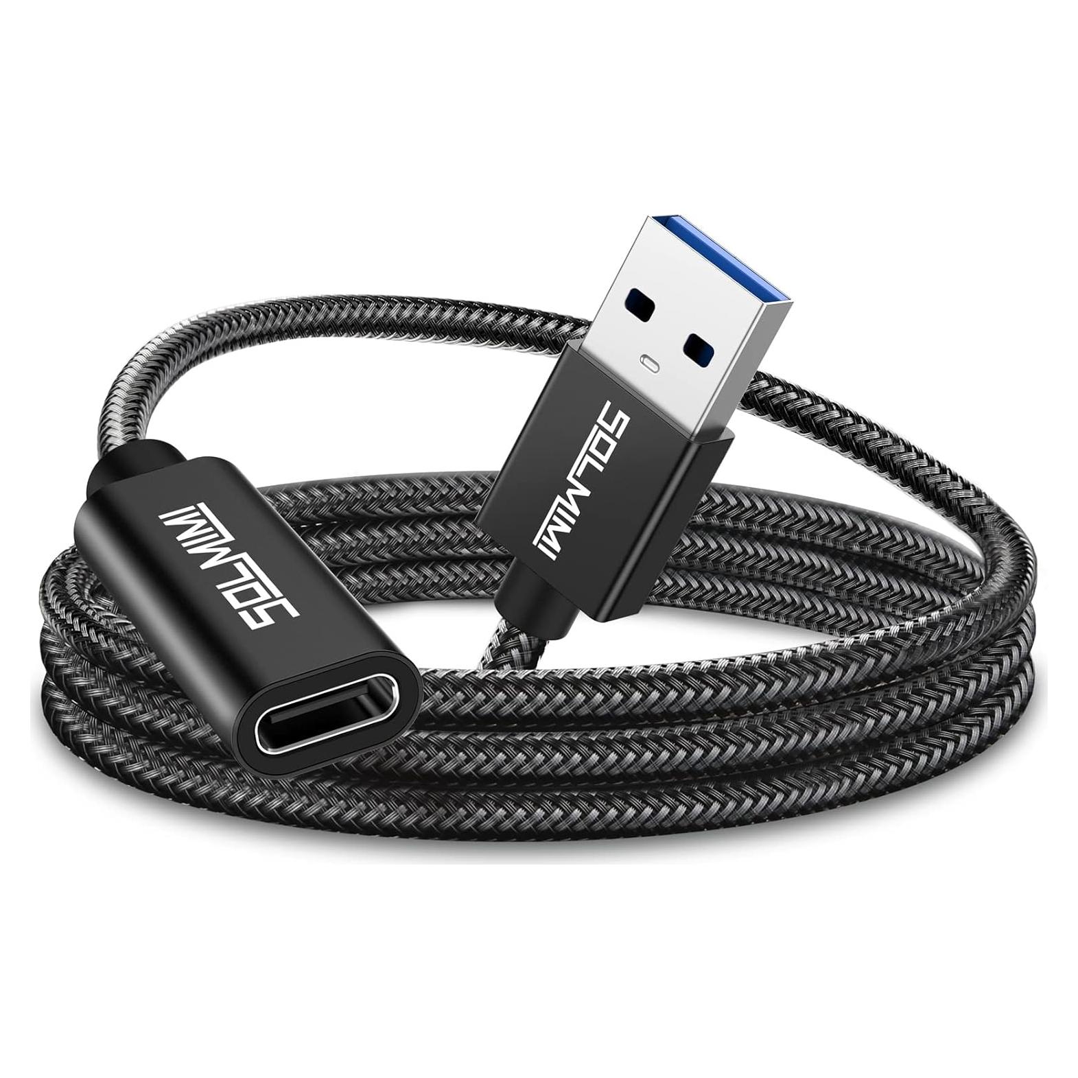 Adaptador USB C hembra a USB A macho 1.2M SOLMIMI