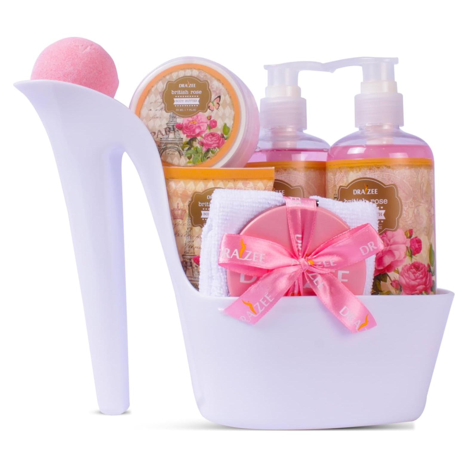 Set de Spa de Lujo Draizee - 8 Piezas Aroma Rosa