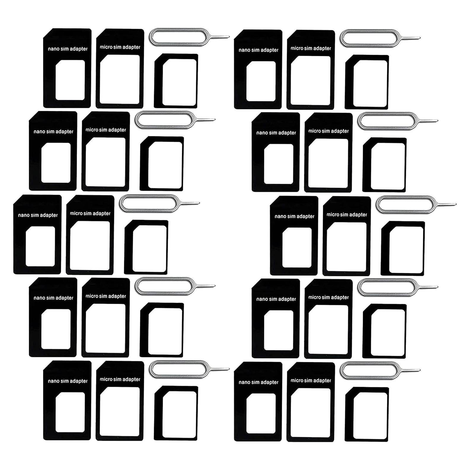 Adaptador de Tarjeta SIM SaiTech - Paquete de 10 Negro