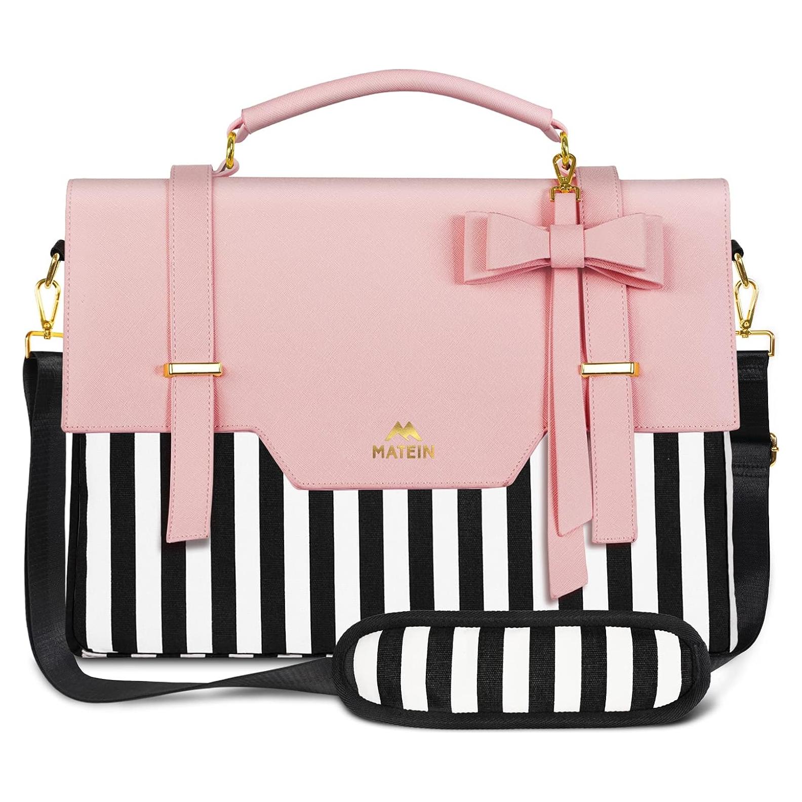 Bolsa para Laptop MATEIN Rosa 15.6" con RFID y Acolchado