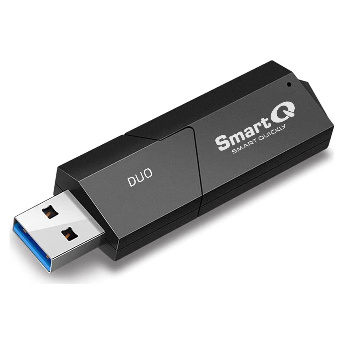 Lector de Tarjetas SmartQ C307 Duo USB 3.0 Portátil