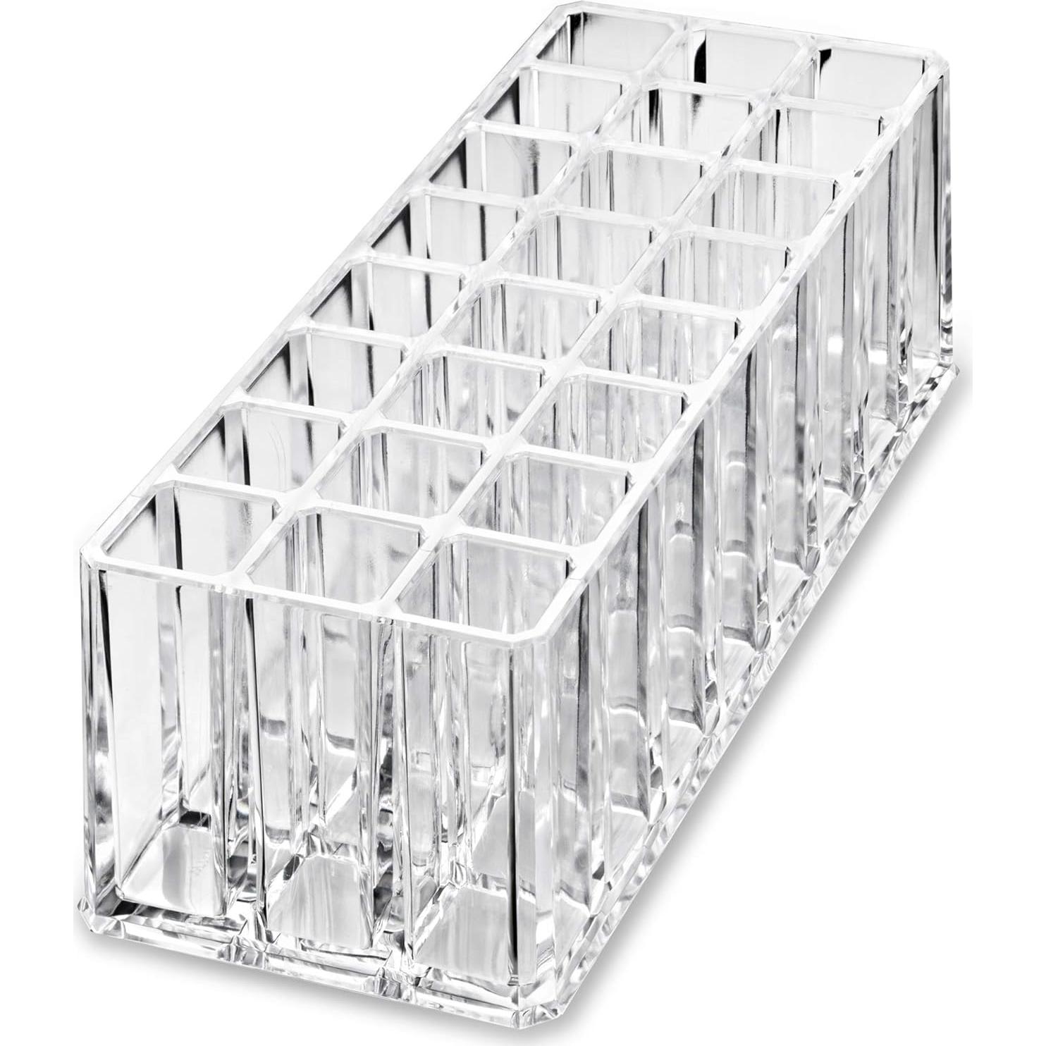 Organizador de Brochas de Maquillaje Acrílico BY ALEGORY 24 Espacios