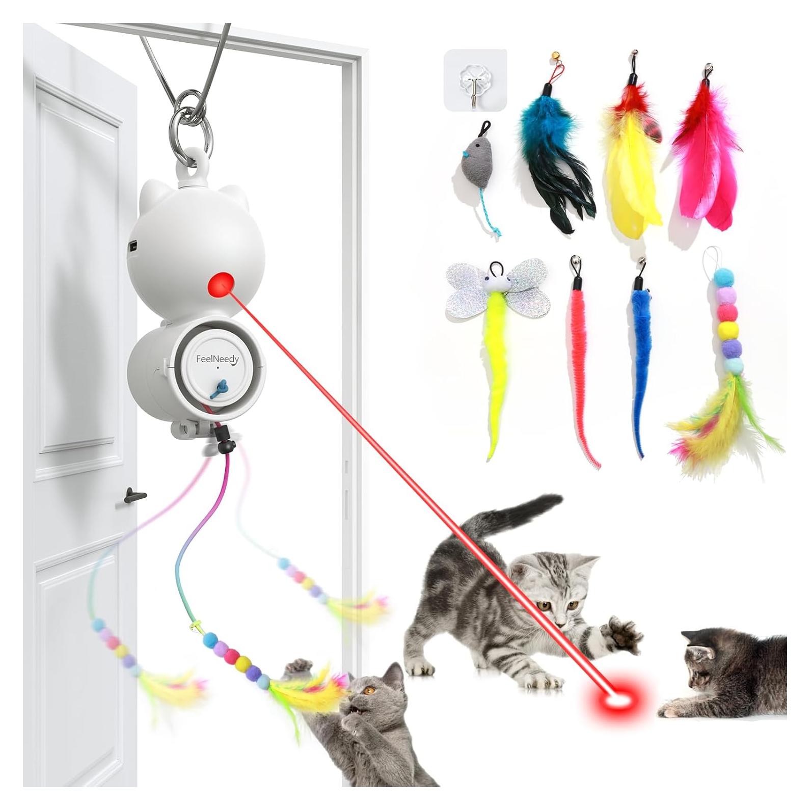 Juguete Interactivo para Gatos TANY E7 con 8 PZS Teaser