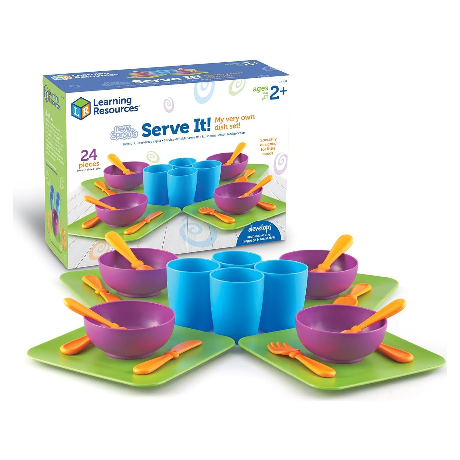 Juego de Platos Learning Resources 24 Piezas 2+ Interacción Social